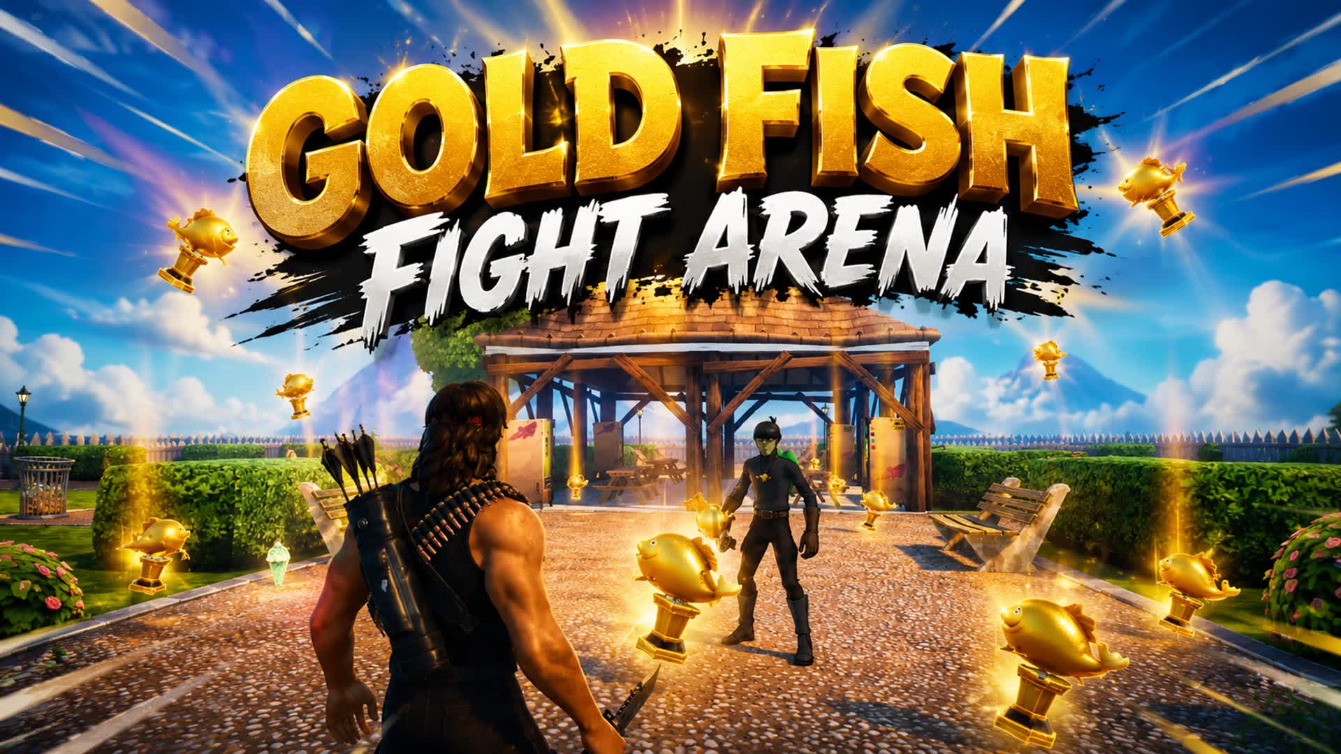 Gold fish fight arena — Fortnite Creative map