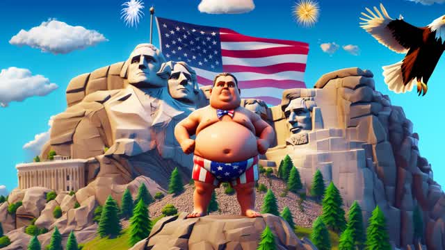 AMERICA ZONE WARS 🦅 — Fortnite Creative map cover art