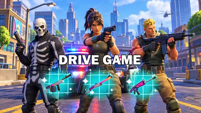 🛵 CITY DRIVE - ALL WEAPONS 🔫 — Fortnite Creative map