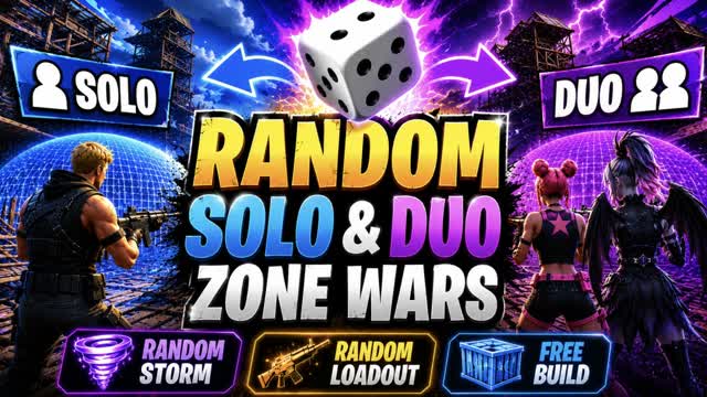 SoloDuoRandomZoneWars — Fortnite Creative map cover art