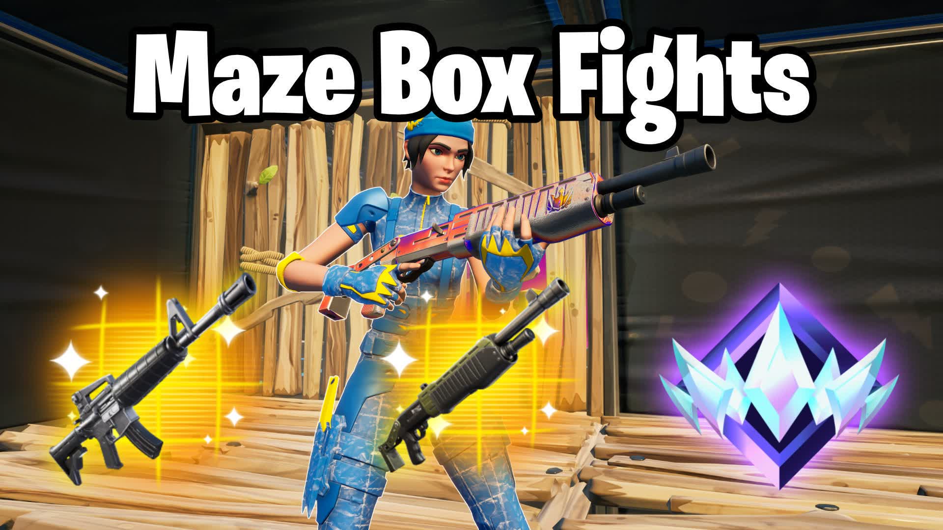 Maze Box Fights 📦 — Fortnite Creative map