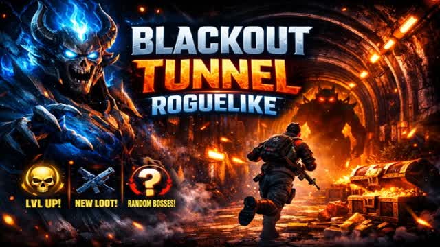 BLACKOUT TUNNEL roguelike — Fortnite Creative map