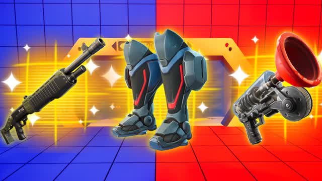 Red vs. Blue – Two-Team Combat — Fortnite Creative map cover art