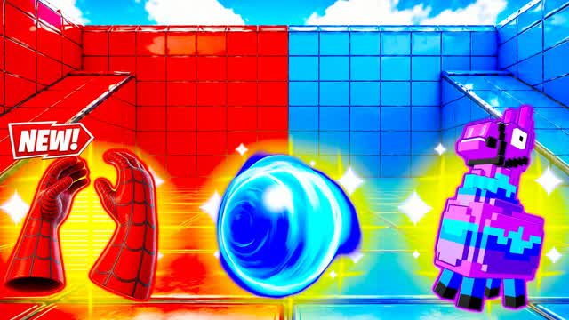 RED VS BLUE ELITE CLASH 🔴🔵 — Fortnite Creative map cover art