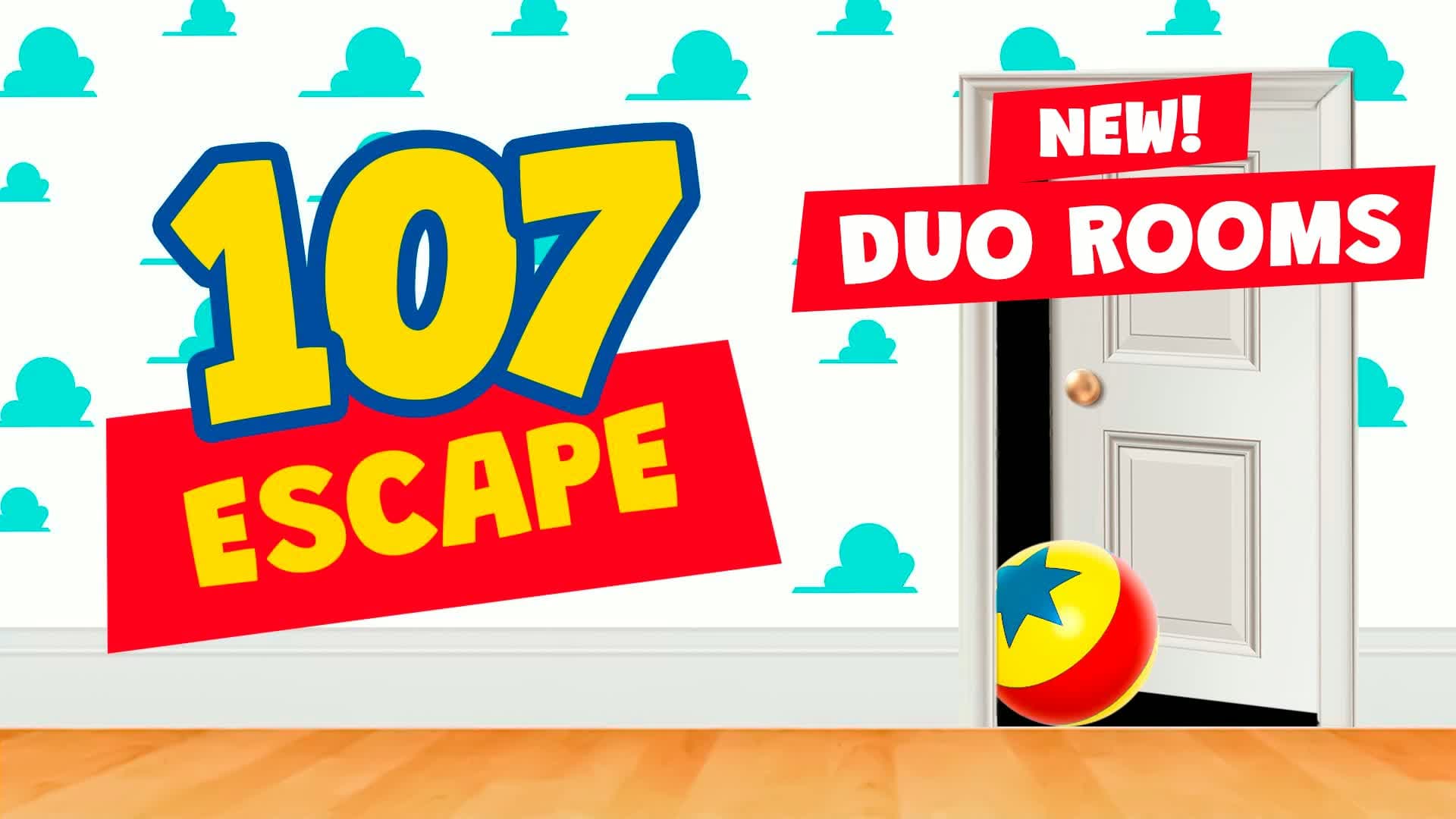 107 TOYS ESCAPE ROOM [DUO] — Fortnite Creative map