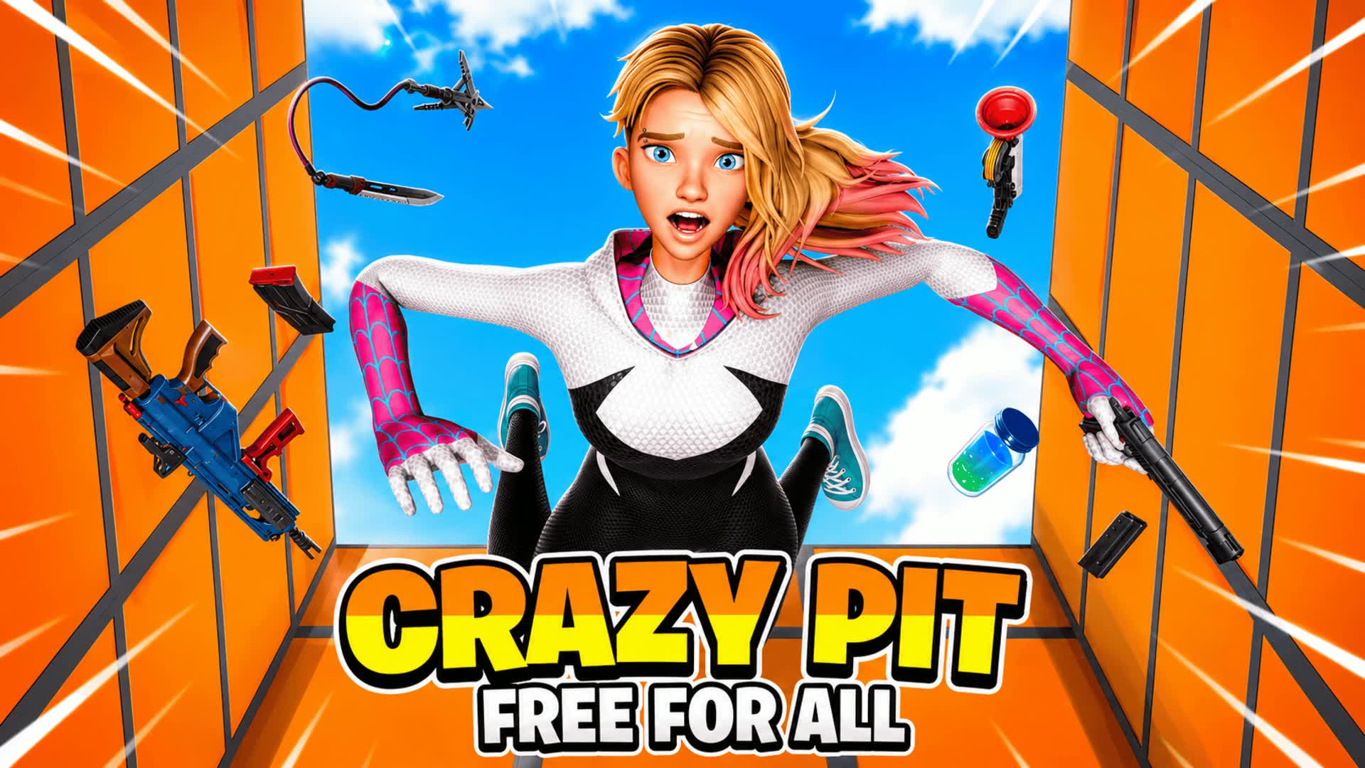 Crazy Pit - Free For All — Fortnite Creative map