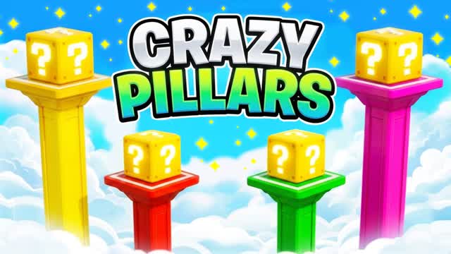 CRAZY PILLARS [LUCKY BLOCK] — Fortnite Creative map cover art