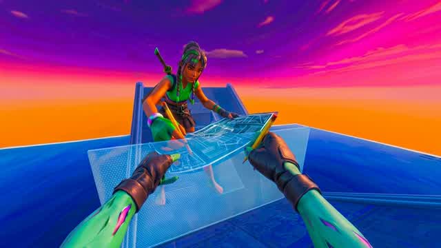 First Person 1v1 (with building) — Fortnite Creative map cover art