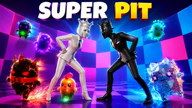 SUPER MEGA PIT — Fortnite Creative map cover art