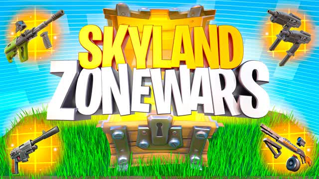 SKY LAND - ZONE WARS — Fortnite Creative map cover art