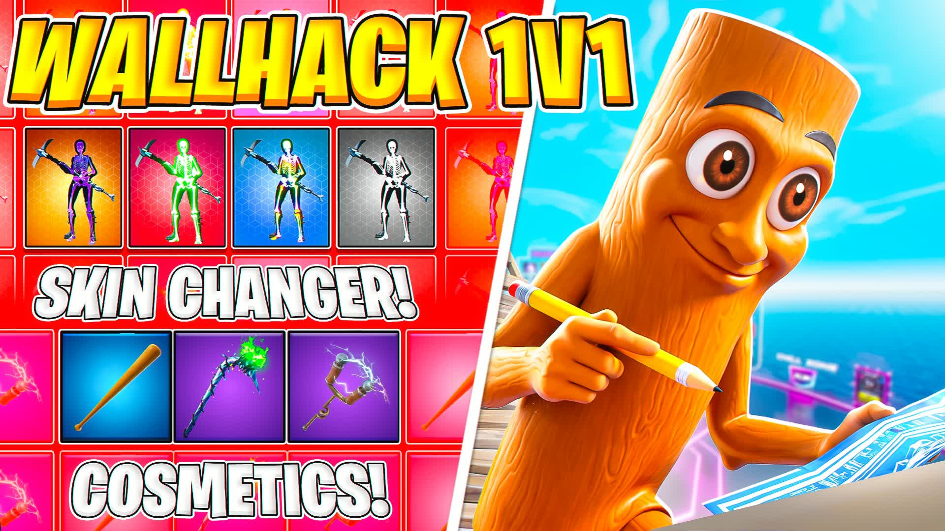 🎵 WALLHACK 1V1 🎯 [100+ SONGS] [MUSIC] — Fortnite Creative map
