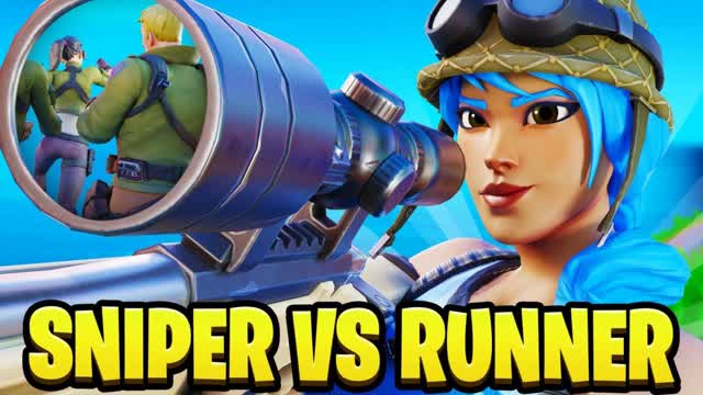 🎯 SNIPER vs RUNNER 🏃 — Fortnite Creative map cover art