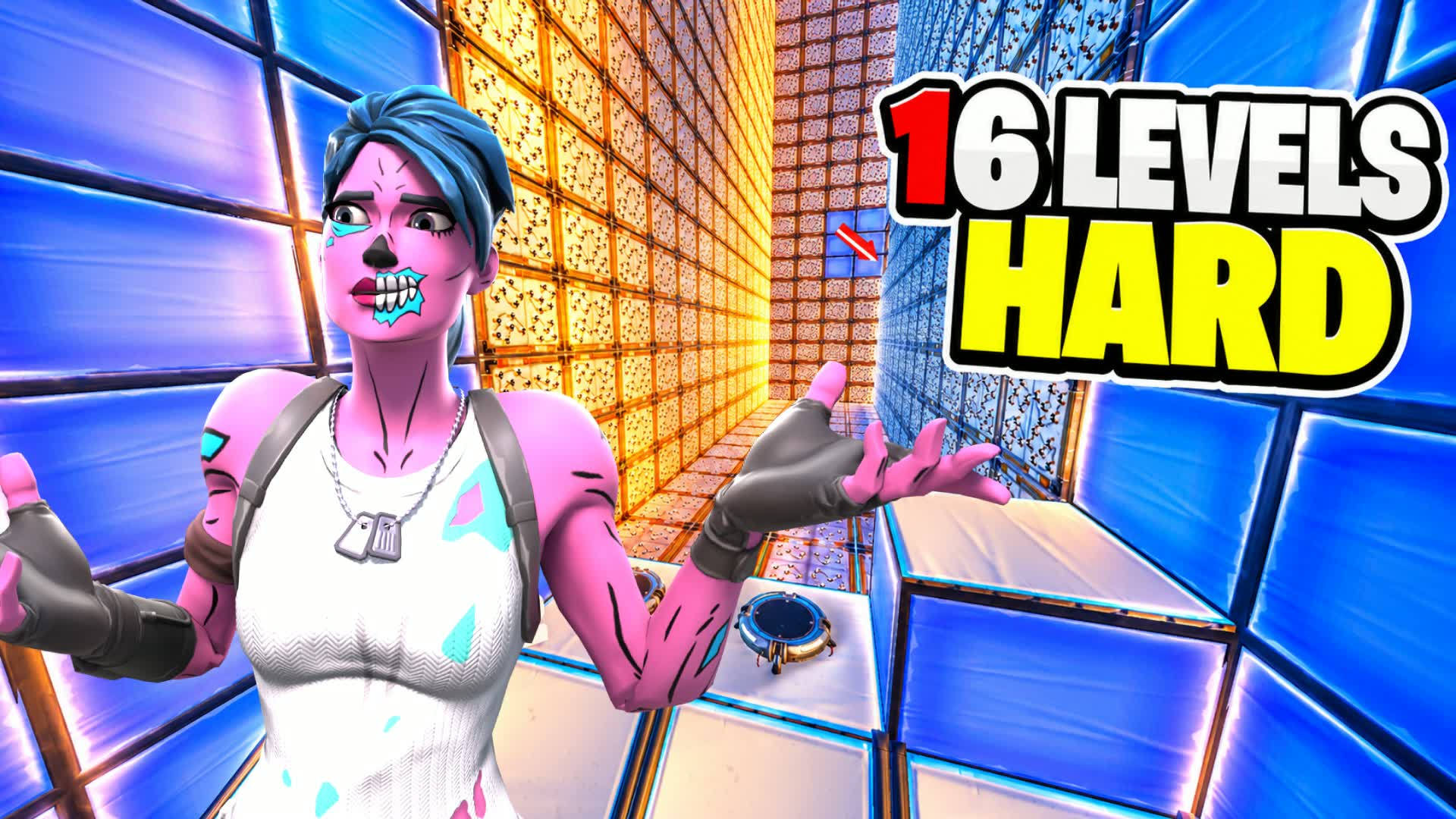 HARD PARKOUR 16 LEVELS [8338] باركور صعب — Fortnite Creative map