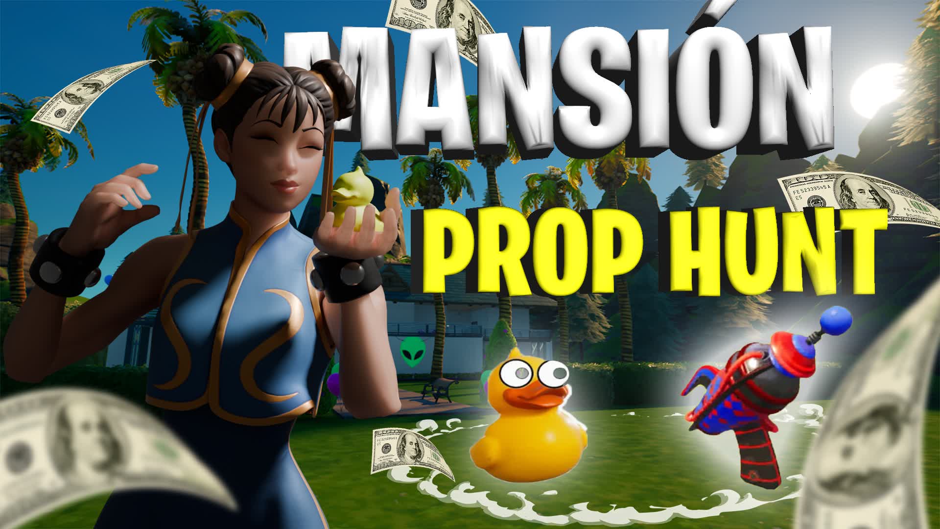 PROP HUNT MANSION 🏠 — Fortnite Creative map