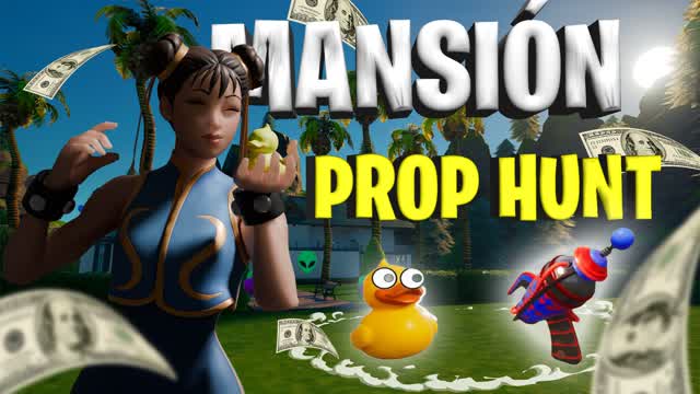 PROP HUNT MANSION 🏠 — Fortnite Creative map cover art