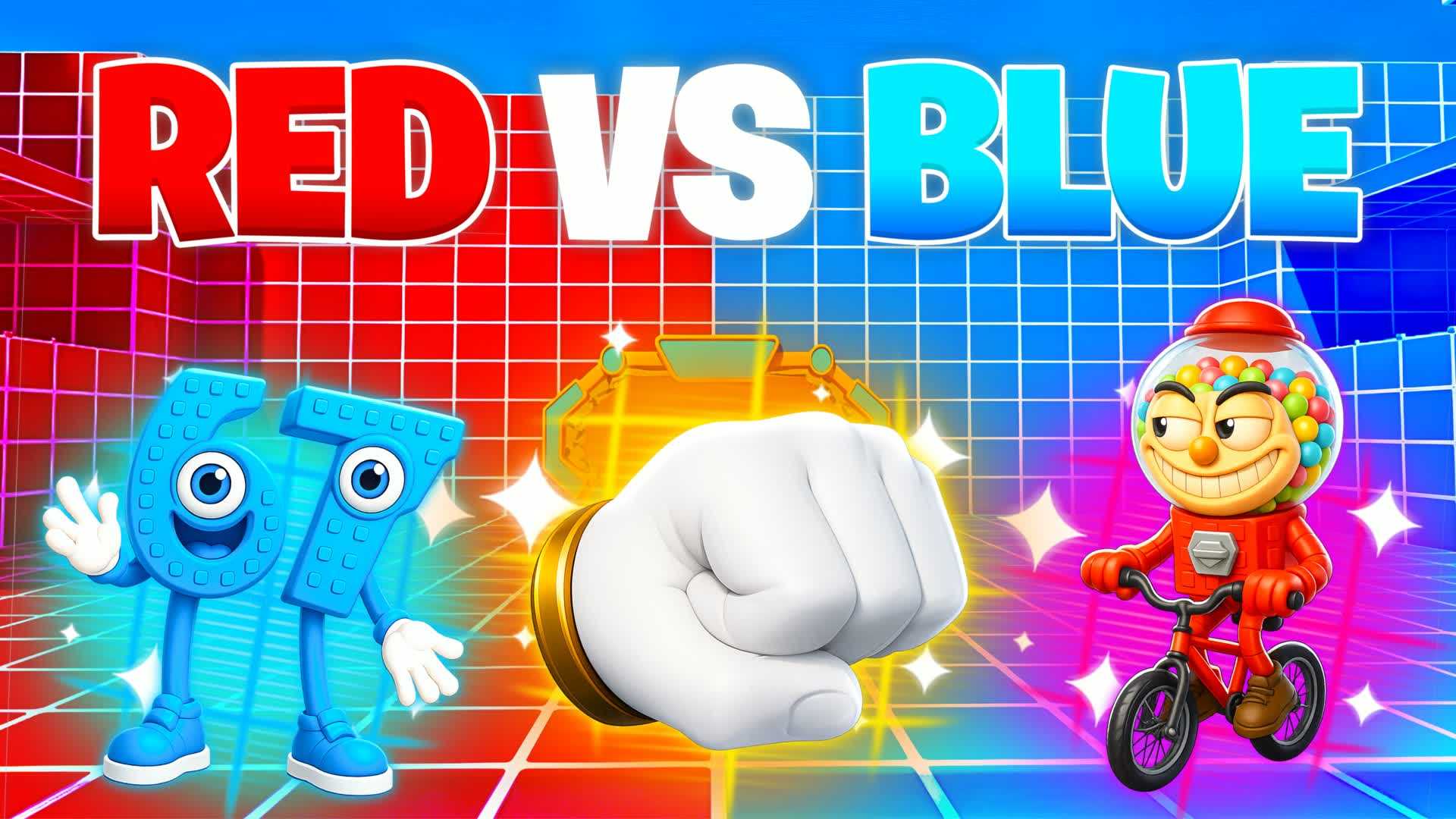 Mystery red vs blue 🔴🔵 — Fortnite Creative map