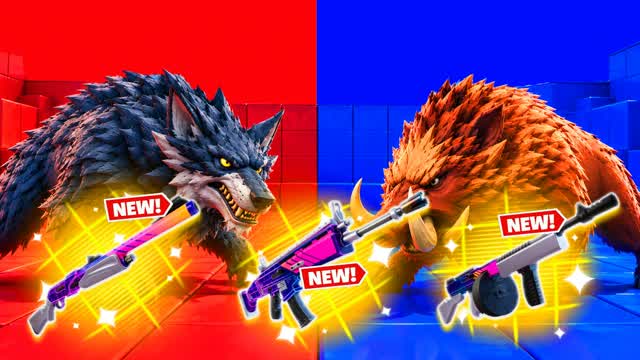 WILD RVB RED VS BLUE🔴🔵 — Fortnite Creative map