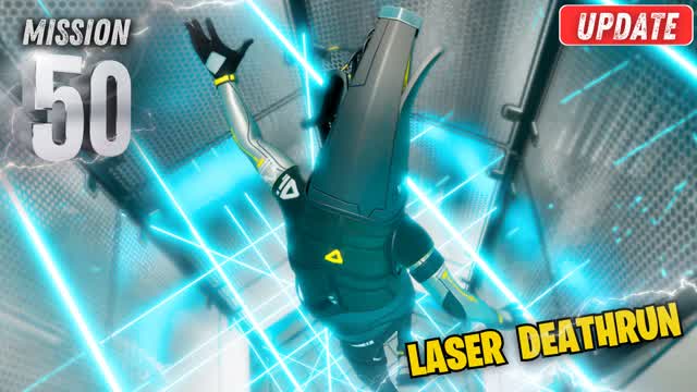 LASER DEATHRUN【THE MISSION-50】 — Fortnite Creative map cover art