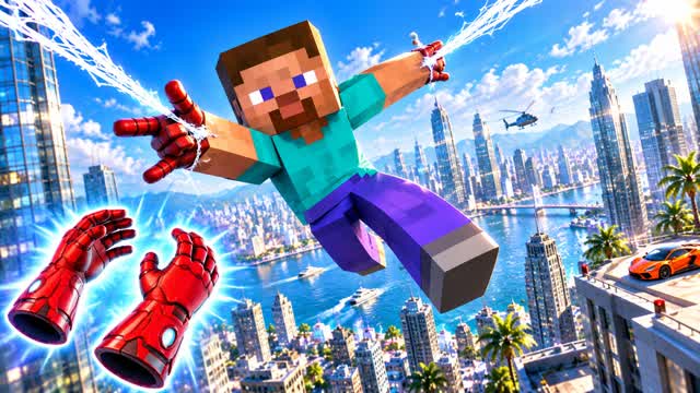 🎯GUN GAME COOL SPIDER MAN GAME😎 — Fortnite Creative map cover art