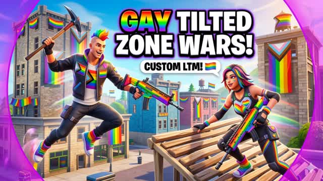 Gay Tilted Zone Wars — Fortnite Creative map cover art