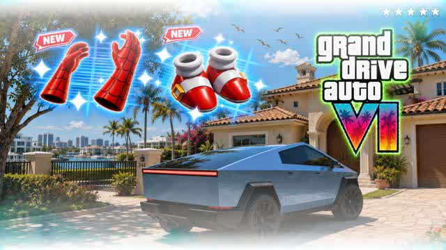 GRAND DRIVE AUTO 6 VI SPIIIIIIIDEER — Fortnite Creative map