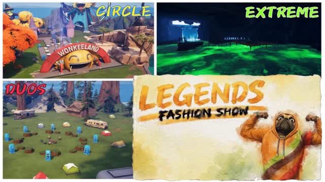 👑 LEGENDS FASHION SHOW 👑 — Fortnite Creative map cover art