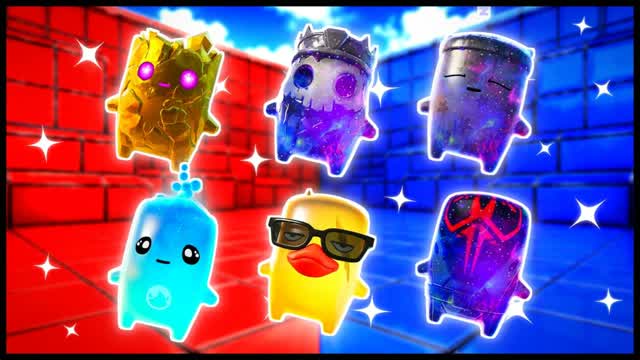 RED VS BLUE VICTORY CRAZY🔴🔵 — Fortnite Creative map cover art