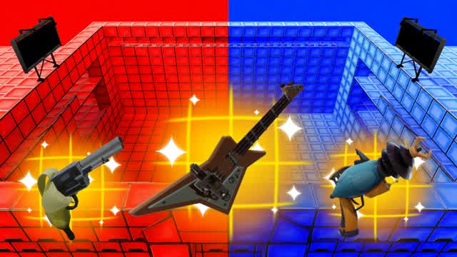 CUSTOM WEAPONS ONLY - RED VS BLUE — Fortnite Creative map cover art