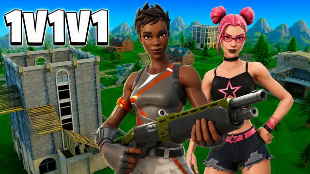 1V1V1 STORM CLUTCH 🌀 ZONE WARS SOLO — Fortnite Creative map
