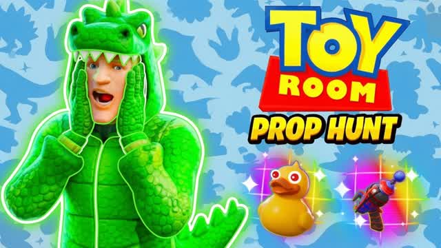 TOY ROOM PROP HUNT 🧸 HIDE AND SEEK — Fortnite Creative map cover art