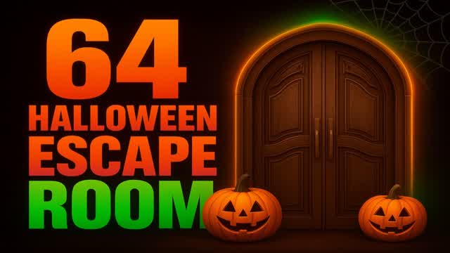 64 HALLOWEEN ESCAPE ROOM🎃 — Fortnite Creative map cover art