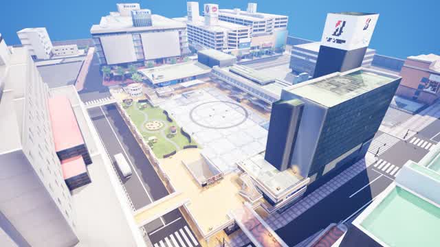 新潟市万代バスセンターバトルロイヤル探索モード — Fortnite Creative map