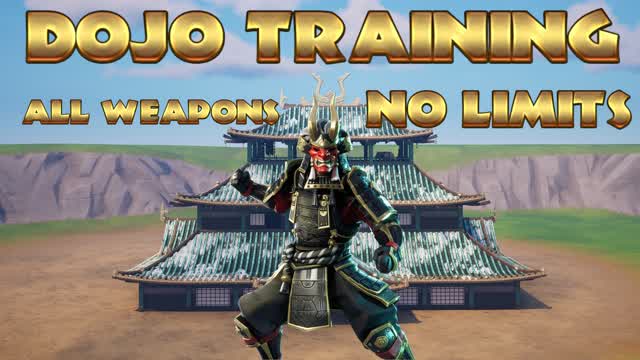 DOJO: Zero Build Training Grounds — Fortnite Creative map cover art