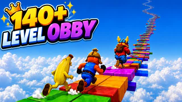 140+ LEVEL PARKOUR OBBY — Fortnite Creative map