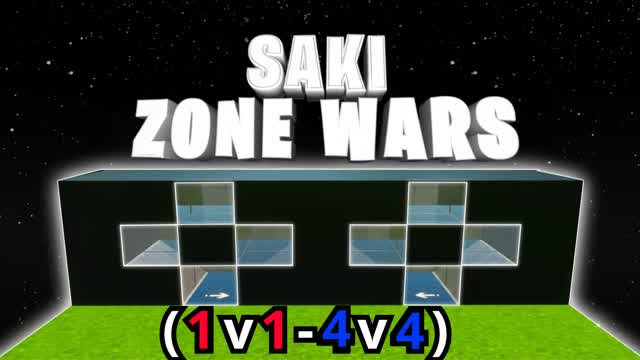 SAKI ZONE WARS (1V1 TO 4V4) — Fortnite Creative map