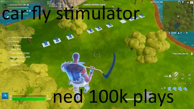 Fly Car Simulator — Fortnite Creative map cover art