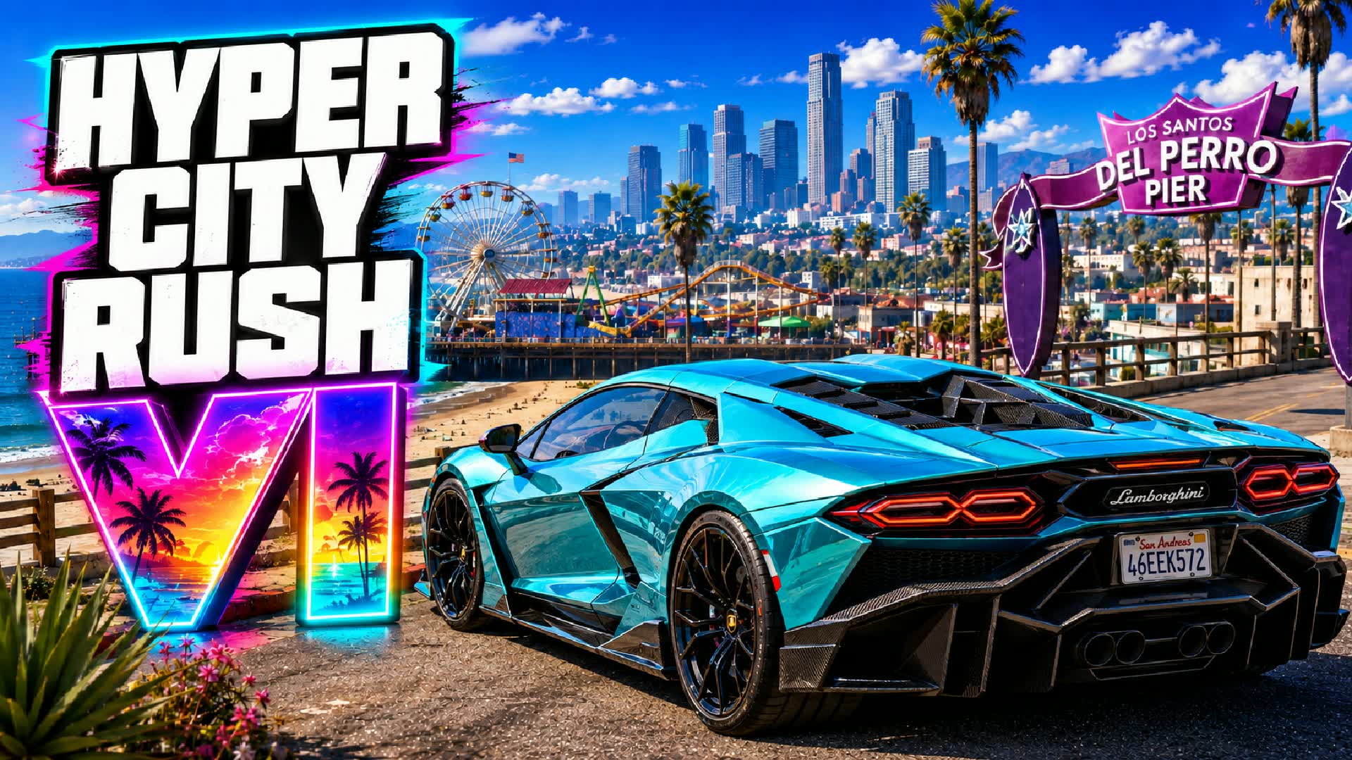 HYPER CITY RUSH 🚗 MEME BOSS — Fortnite Creative map