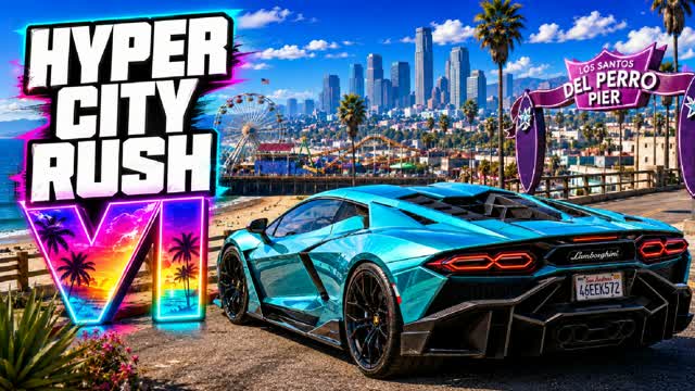 HYPER CITY RUSH 🚗 MEME BOSS — Fortnite Creative map