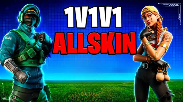 ALL SKINS 1V1V1 CHANGE — Fortnite Creative map