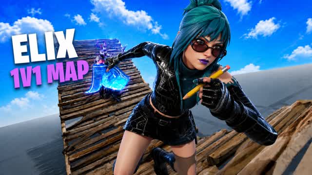 Elix 1v1 Build Fights (200 Pumps) — Fortnite Creative map cover art