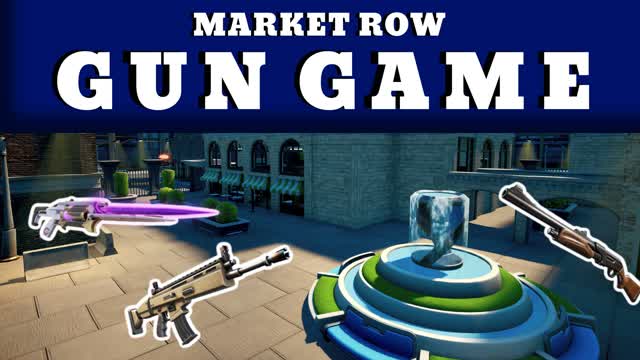 MARKET ROW: GUN GAME — Fortnite Creative map cover art