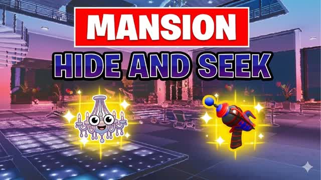 LUXURY MANSION: HIDE & SEEK — Fortnite Creative map cover art
