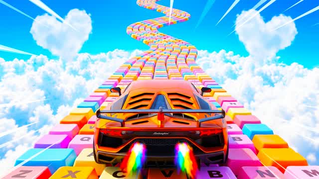 DRIVE RAINBOW — Fortnite Creative map