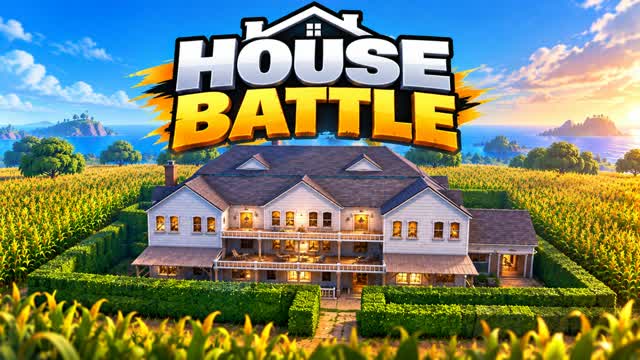 HOUSE BATTLE : CRAZY WAR — Fortnite Creative map