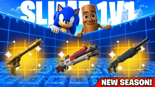 SLIME 1V1 ALL GUNS & KEYBOARD - NESYOU — Fortnite Creative map cover art
