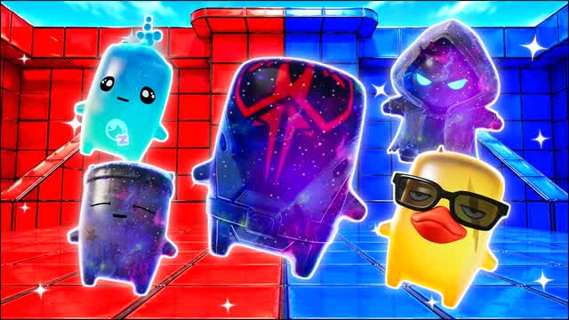 BLUE VS RED EYES ON TARGET 🔵🔴 — Fortnite Creative map cover art