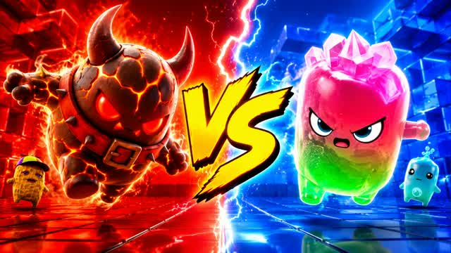 RED VS BLUE POWERSTORM 🔴🔵 — Fortnite Creative map
