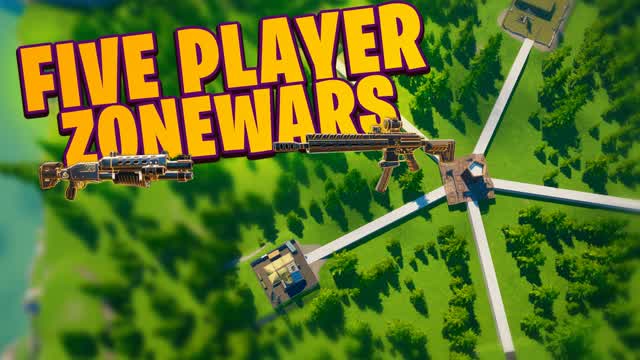 Five Player Zone Wars — Fortnite Creative map cover art