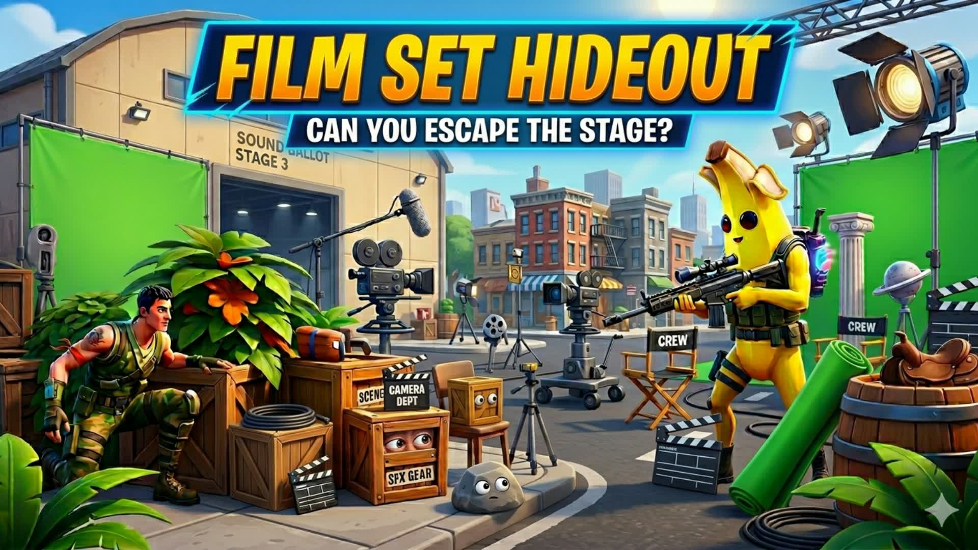 FILM SET PROP HUNT🎬🎭 — Fortnite Creative map