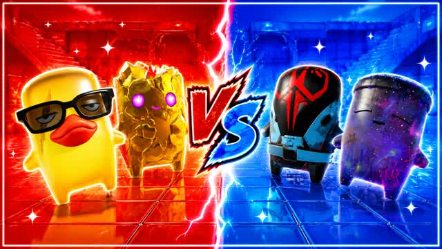 RED VS BLUE RAPID CLASH 🔴🔵 — Fortnite Creative map cover art
